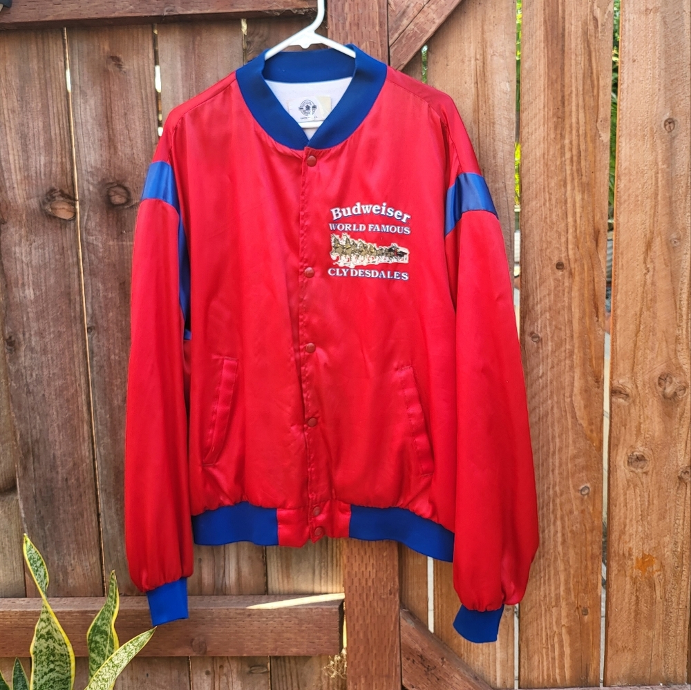 80s Vintage Budweiser Bomber Jacket